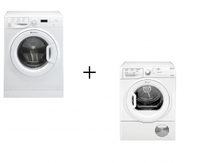 Hotpoint 8kg 1400 spin Washer and 8kg Condenser Dryer