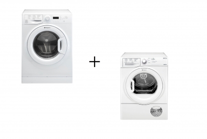Hotpoint 8kg 1400 spin Washer and 8kg Condenser Dryer